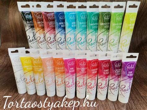 Gél ételfesték tubusok