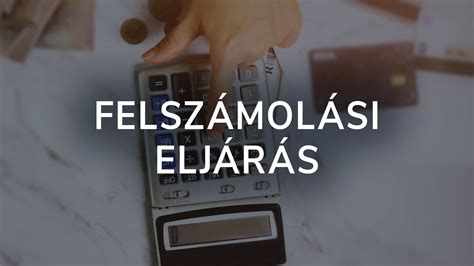 A felszámolási eljárás folyamatábrája