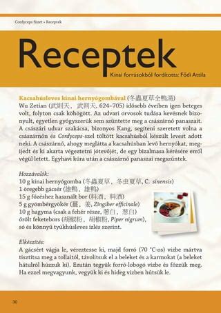 Recepttervezéshez használt hozzávalók