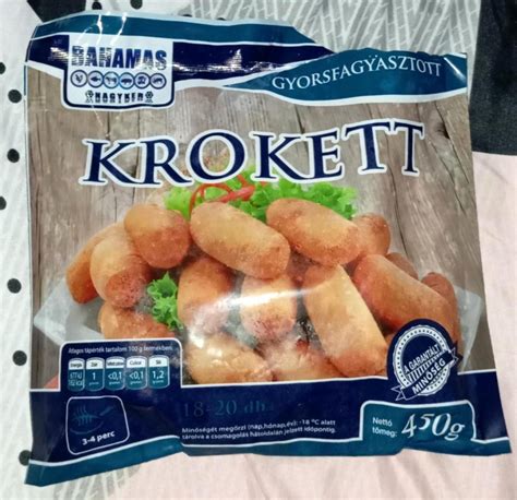 Kész krokett aranyszínűre sütve