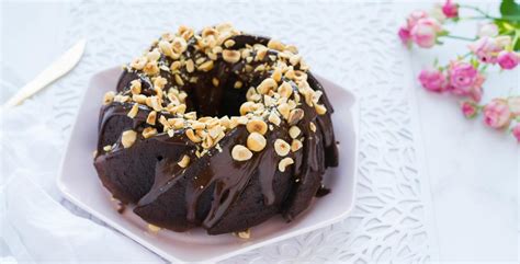 Csokoládés céklás kuglóf szeletelve