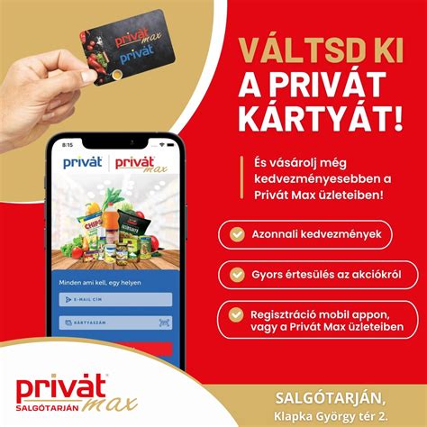 Infografika a Privát Kártya kedvezmények típusairól