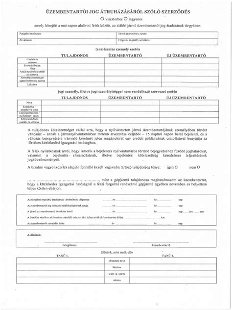 Szerződésfelmondás formanyomtatvány minta