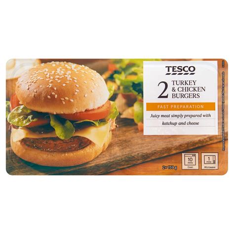 Tesco csirke- és pulykahúsból készült húspogácsa termék csomagolása