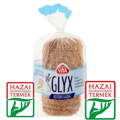 A GLYX kenyér csomagolása és belső szerkezete
