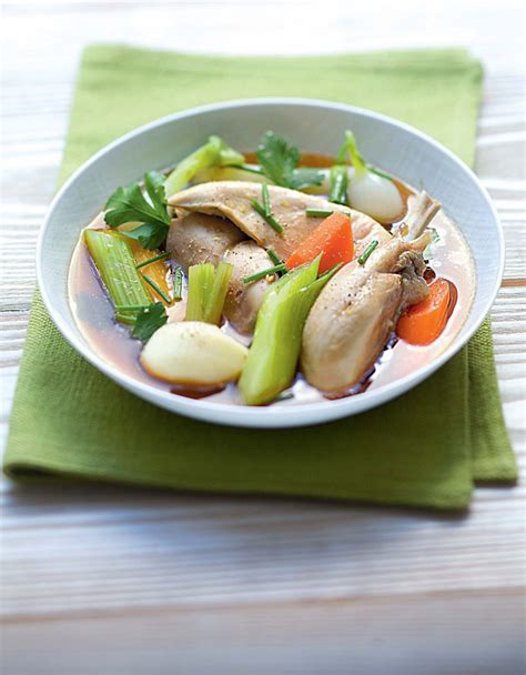 Poule au pot tálalása
