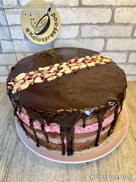 Dióval szórt csokoládés torta
