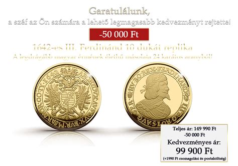 Különböző III. Ferdinánd tallérok és aranyforintok gyűjteménye