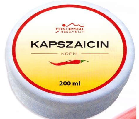 Kapszaicin krémek és gélek külsőleges alkalmazása