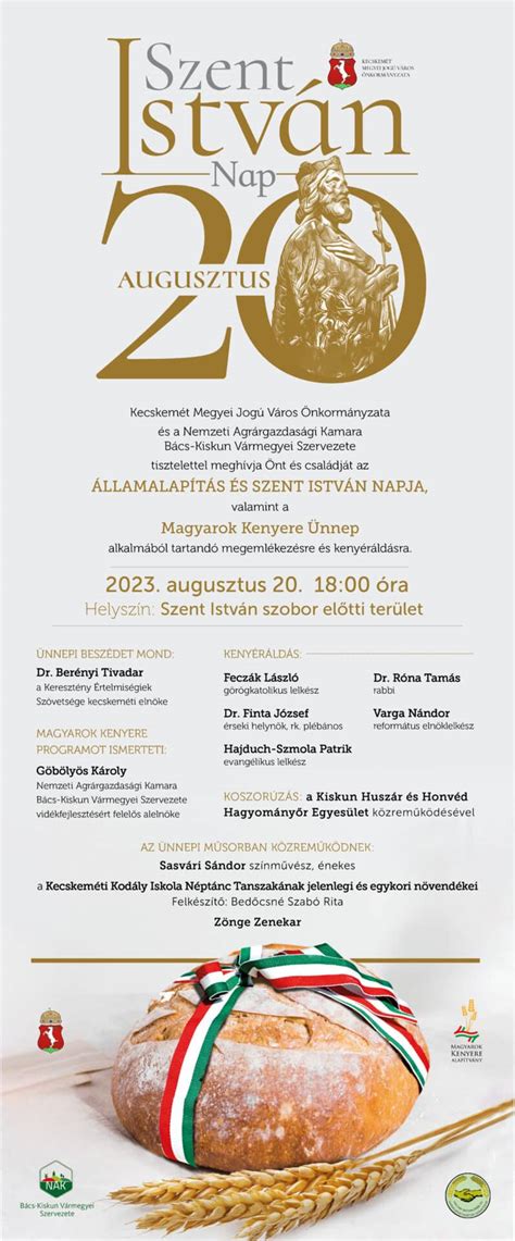 augusztus 20 kenyérünnep