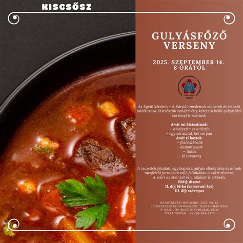 Gulyásfőző verseny tábla