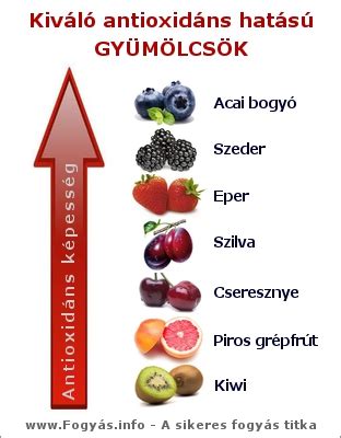 Antioxidáns hatású élelmiszerek