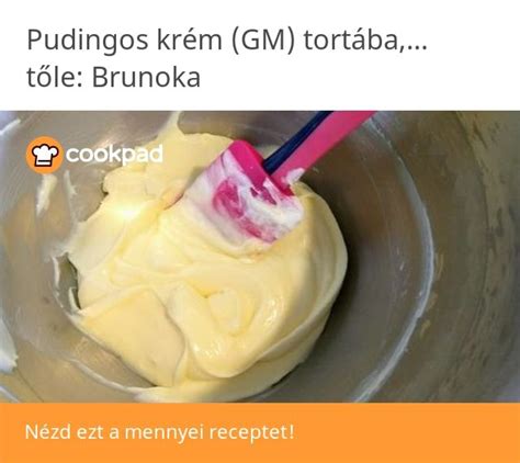 pudingos krém keverése tálban