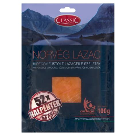 Válogatott füstölt lazac szeletek különböző csomagolásokban