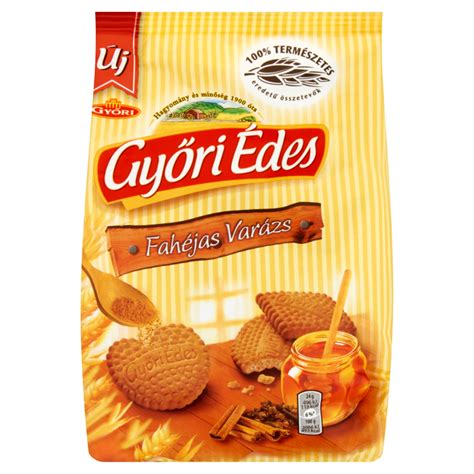 Győri Édes keksz termékcsalád logója és termékképe