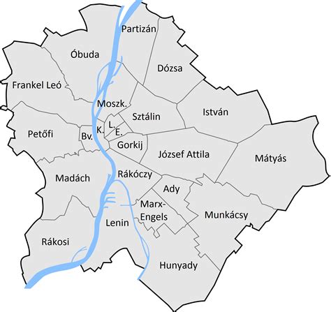 Budapest XXII. kerület térképe