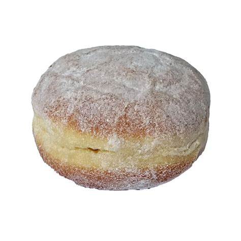 áfonyás töltött fánk porcukorral