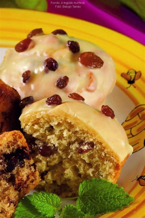 marcipános mazsolás muffin