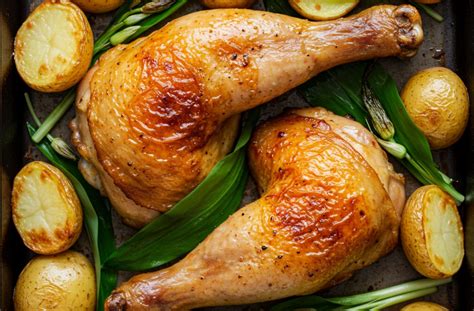 Sült csirke narancsdarabokkal