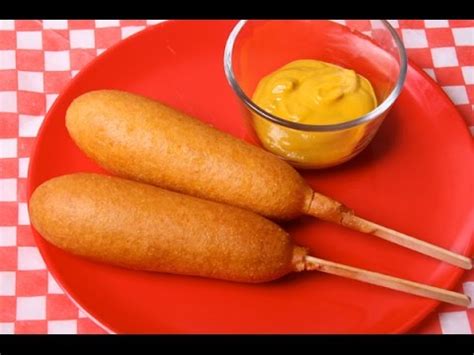 corn dog elkészítése