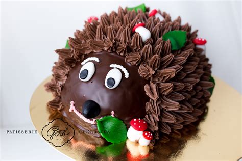 Süni torta díszítve, csokoládéval bevonva