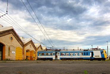 Istvántelki MÁV Főműhely épületei déli irányból