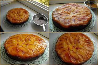 Fordított barackos torta