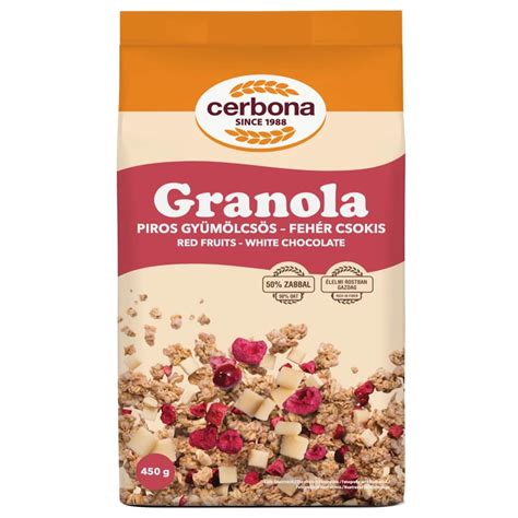 Különböző granola és müzli termékek összehasonlítása
