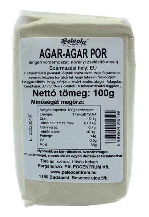 Agar-agar por és textúrája