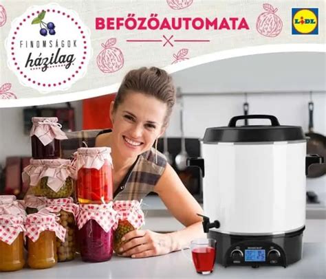 Befőzőautomata kijelzője hőmérséklet és idő beállítással