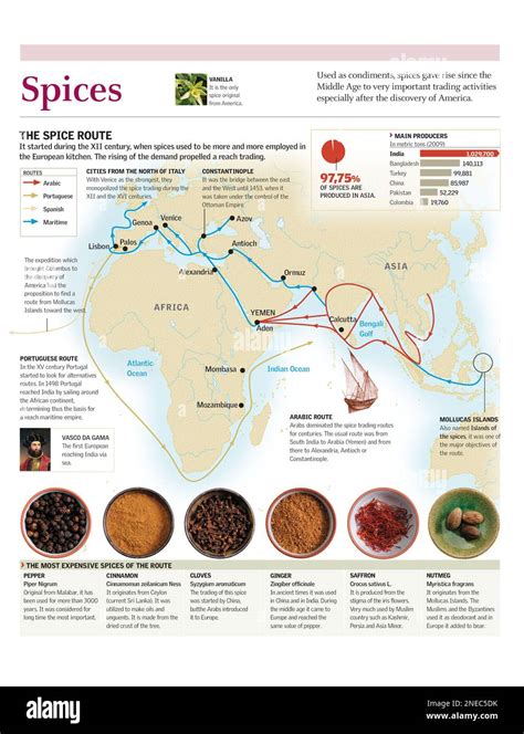 Cinnamon spice history map
