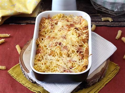 Sült tészta gratin