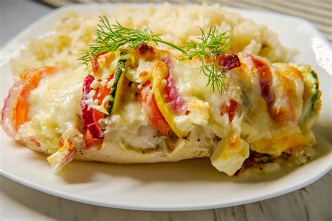 friss zöldségek és csirkemell
