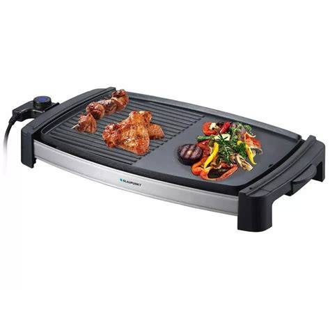asztali elektromos grill különböző ételekkel