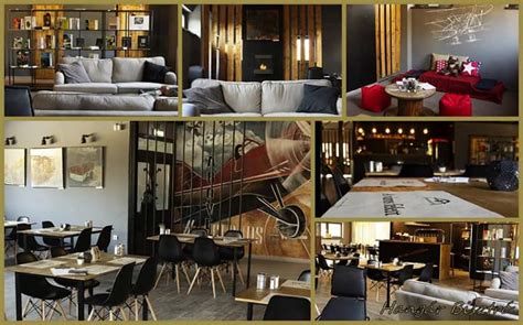 Hangár Bistro belső tér minimalista berendezéssel