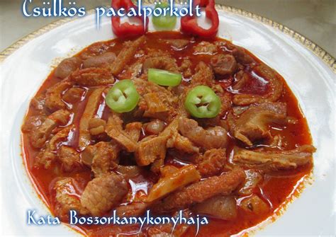 Szabolcsi csülkös pacalpörkölt készítése