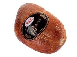 Sertéskaraj, sonka, dió, fontina töltelékkel