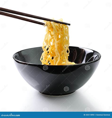chopsticks and noodles