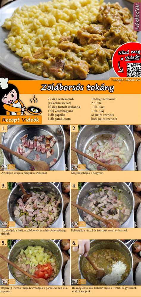 A tokány elkészítése különböző fázisokban