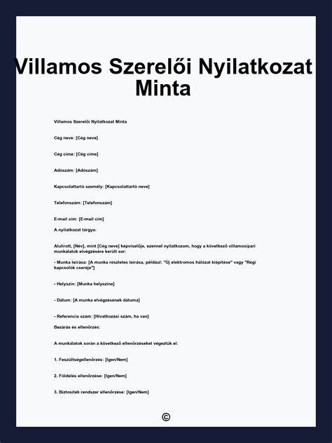 villanyszerelő ellenőrzés