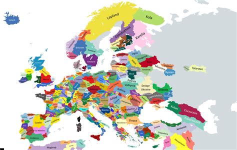Map showing historical regions of Hungary