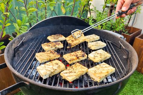 Grillezett tofu szeletek