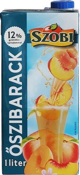 Szobi rostos őszibarack ital doboza