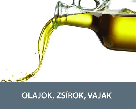Különböző olajok és vajak