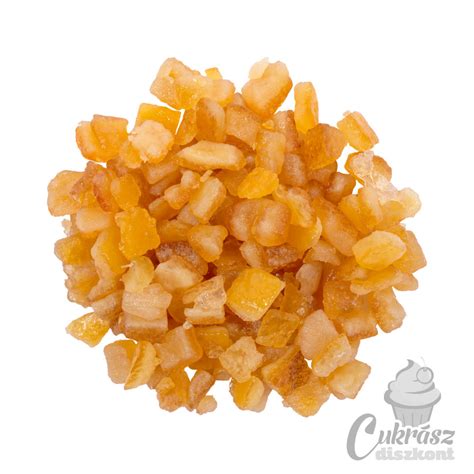 kandírozott narancshéj és dió