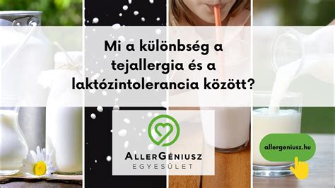 Tejallergia és laktózintolerancia tüneteinek összehasonlító táblázata