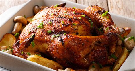 Ropogós bőrű, egészben sült csirke