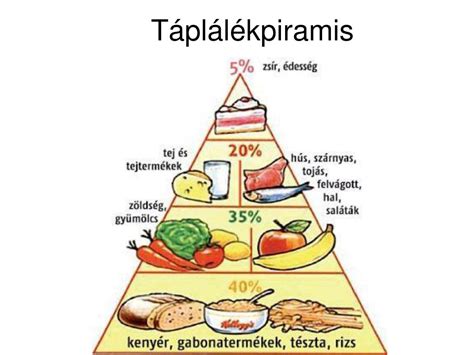 egészséges élelmiszerek csoportosítása táblázatban
