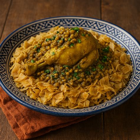 curry csirke lencsével tálalva
