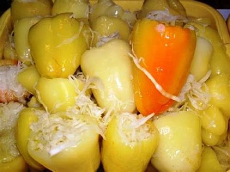 káposztával töltött paprika frissen elkészítve
